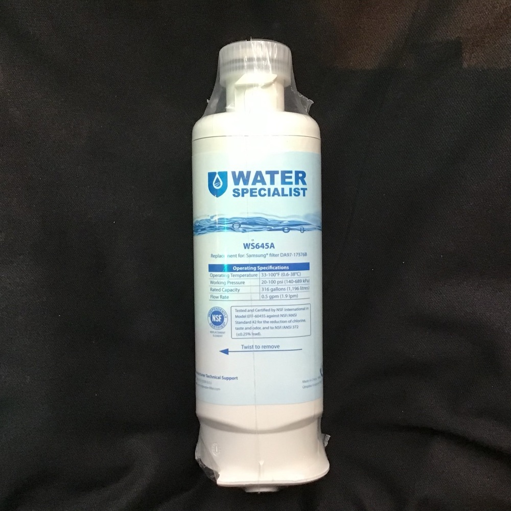 Water Specialist Filter W564A Replacement for Samsung DA97-17376B Refrigerator